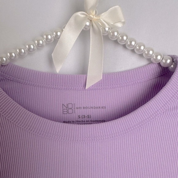 No Boundaries Ribbed Underscrub Crewneck Tee with Long Sleeves - Picture 3 of 3